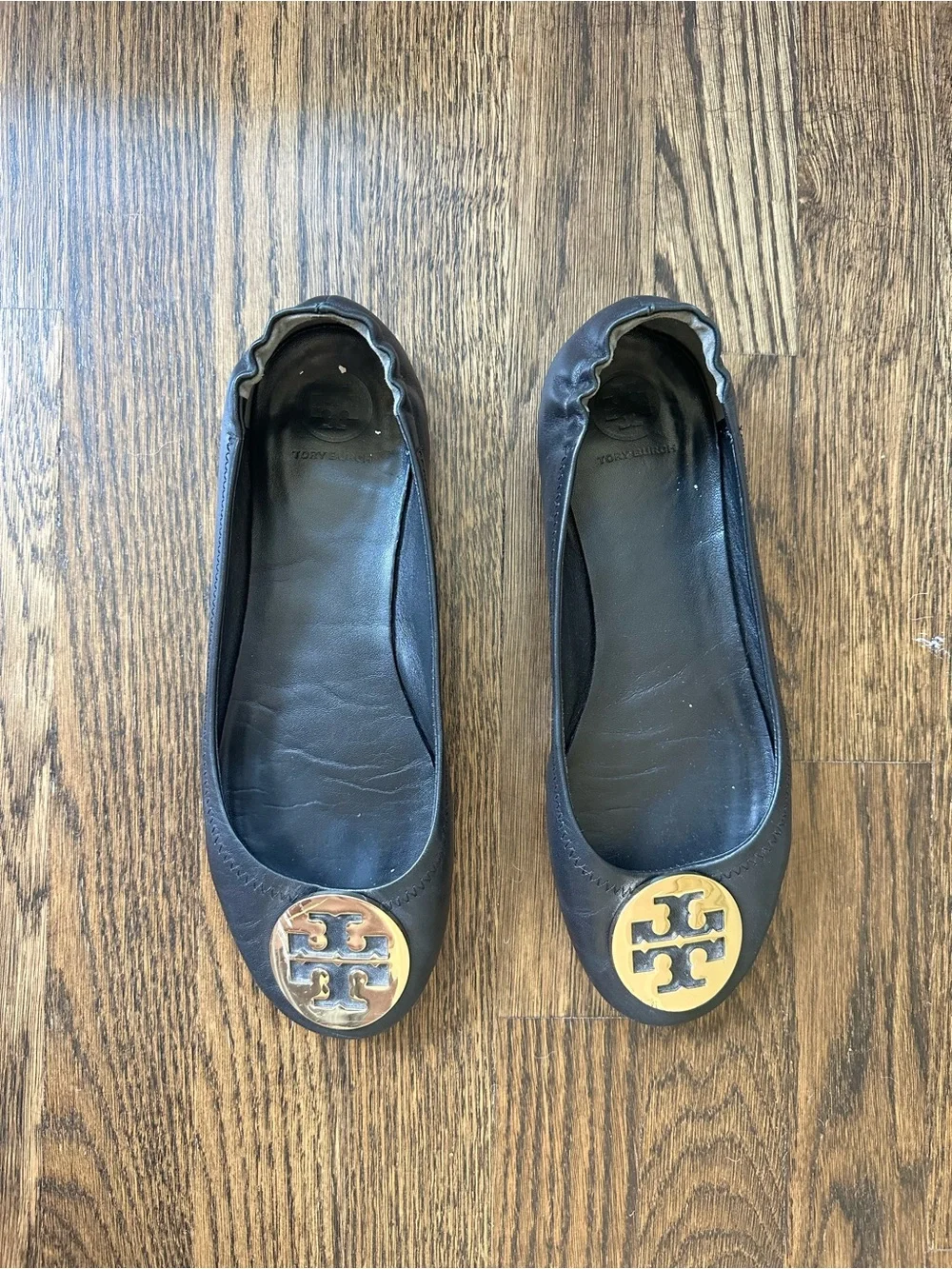 Tory Burch Black Ballet Flats size 9